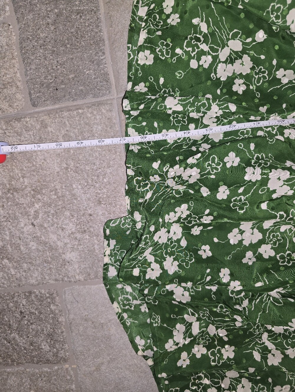 LK Bennet Silk Sophie Wildflower Dress Green White Midi 2 XS Summer Boho Maxi - Picture 15 of 16